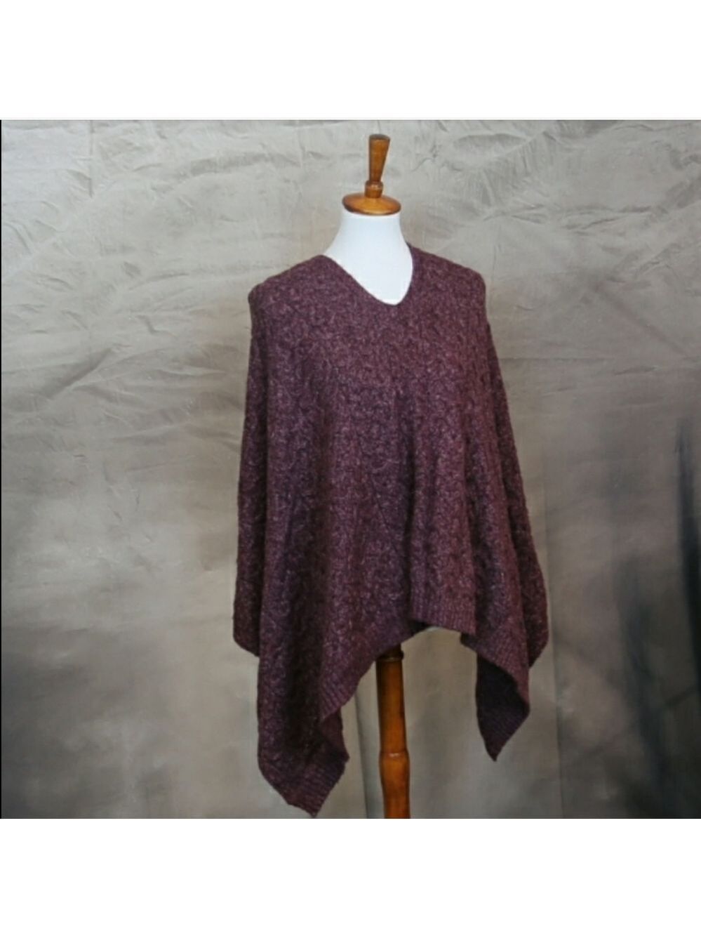 J. Jill knit poncho. Magenta color. One size